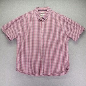 Jos A Bank Shirt Mens 2XL XXL 1905 Tailored Fit Seersucker Button Short Sleeve